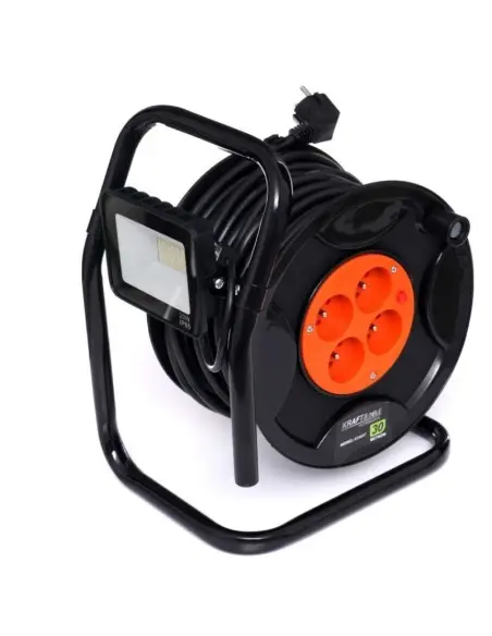 Prelungitor cu tambur, 30m cu LED, KD4037, Kraft&Dele
