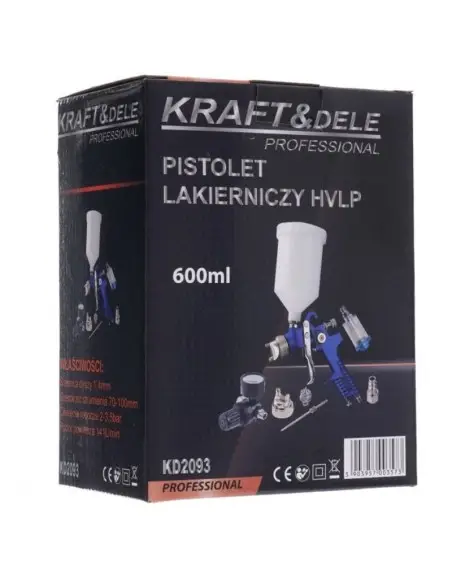 Pistol de vopsit, 600ml duza 1,4 mm, KD2093, Kraft&Dele Pistol de vopsit, 600ml duza 1,4 mm, KD2093, Kraft&Dele
