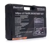 Set chei tubulare, 108 piese, EC303, Kraft&Dele