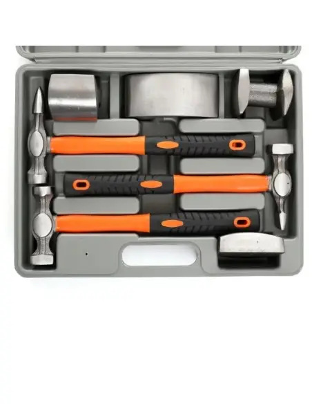 Set ciocane si nicovale tinichigerie, 7 piese, KD319, Kraft&Dele Set ciocane si nicovale tinichigerie, 7 piese, KD319, Kraft&Dele
