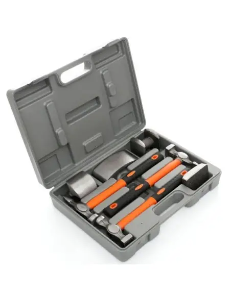 Set ciocane si nicovale tinichigerie, 7 piese, KD319, Kraft&Dele Set ciocane si nicovale tinichigerie, 7 piese, KD319, Kraft&Dele