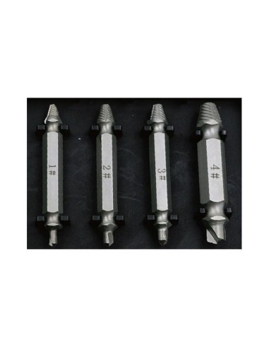 Set extractoare pentru suruburi, 4 buc, KD10199, Kraft&Dele