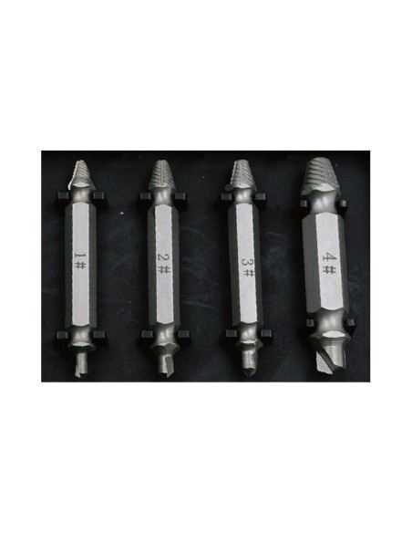 Set extractoare pentru suruburi, 4 buc, KD10199, Kraft&Dele