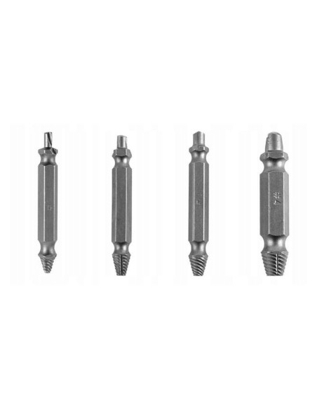 Set extractoare pentru suruburi, 4 buc, KD10199, Kraft&Dele