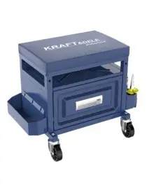 Scaun de atelier cu sertar si spatii de depozitare, KD10761, Kraft&Dele