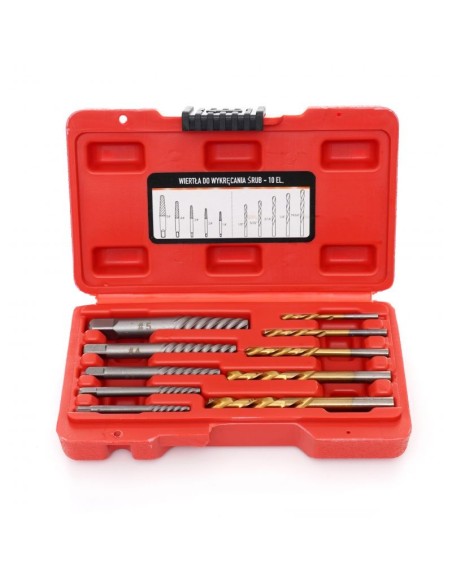 Set burghie pentru slabirea suruburilor deteriorate, KD11790, Kraft&Dele