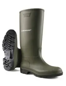 Cizme de protectie PVC Dunlop Pricemastor 380VP, rezistente la acizi, verzi