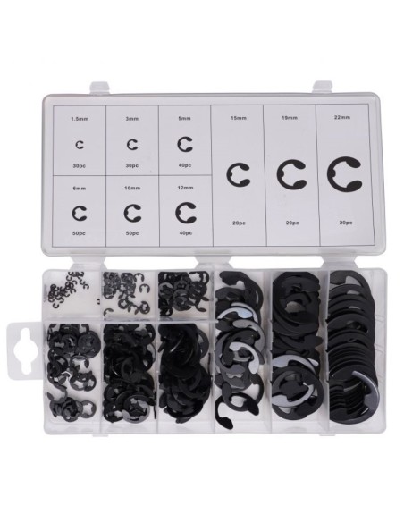 Set clipsuri siguranta, tip E 300 buc, KD10484, Kraft&Dele