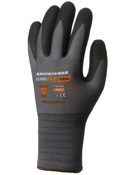 Manusi de protectie EUROLITE nitril in palme si strat ANTIDERAPANT SANDY