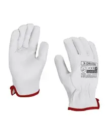 Manusi de protectie, din piele manseta cu banda elastica, X-DRIVER, Procera
