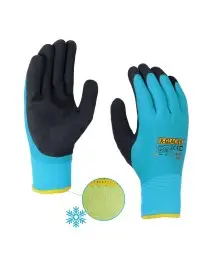 RĘKAWICE OCIEPLANE AKRYLEM POWLEKANE PODWÓJNIE LATEKSEM X-GLACIER ROZM. 10