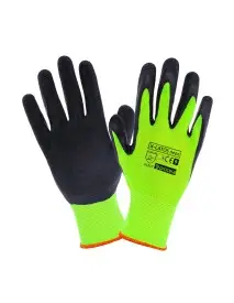 RĘKAWICE OCHRONNE POWLEKANE LATEKSEM X-LATOS NEON