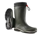 Cizme imblanite, Dunlop Blizzard, antichimice, captusite cu blana -15°C Verde