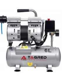 Compresor cu 2 pistoane fara ulei, 6L 550W, TA302, Tagred