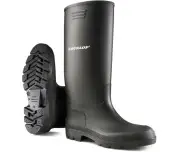 Cizme de protectie din PVC, rezistente la acizi Dunlop Pricemastor 380 PP, negre Dunlop - Cizme cauciuc