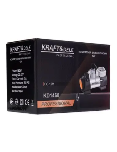 Compresor aer auto, Kraft&Dele, KD1468, 12V, 190W, 40l/min