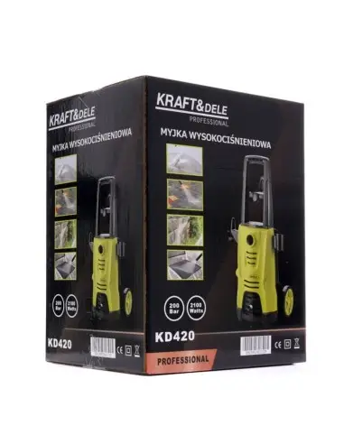 Aparat de spalat cu presiune Kraft&Dele, KD420, 2100W, 200 bar, 5L/min