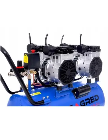 Compresor de aer, Tagred, TA385, 50L, 1100W x2, 8 bar