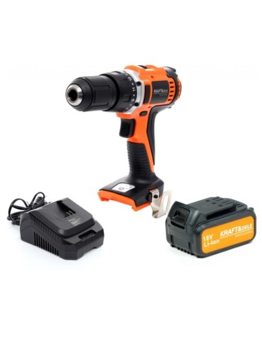 Set masina de gaurit si insurubat, Kraft&Dele, KD1751, 18V, cu baterie 2000mAh si incarcator Set masina de gaurit si insurubat, Kraft&Dele, KD1751, 18V, cu baterie 2000mAh si incarcator