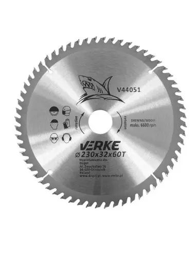 Disc de taiere lemn, Verke V44051, 230x32 mm