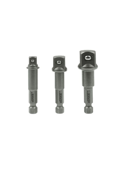 Set 3 adaptoare hexagonale, Verke, V39209, pentru chei tubulare