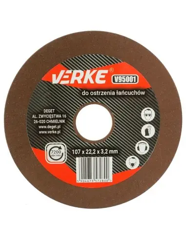 Disc abraziv pentru masina de ascutit lanturi, Verke, V95001