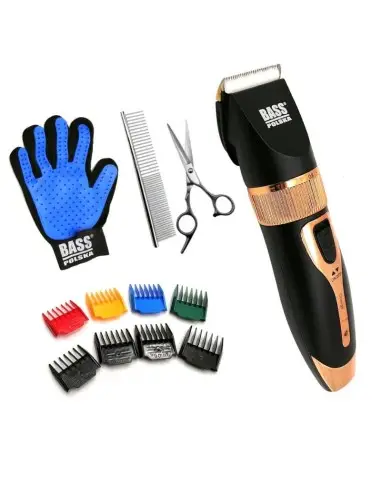 Set aparat de tuns animale, Bass Polska, fara fir, accesorii incluse