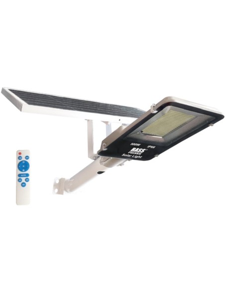 Lampa solara de exterior, Bass Polska, cu senzor de miscare si telecomanda Lampa solara de exterior, Bass Polska, cu senzor de miscare si telecomanda