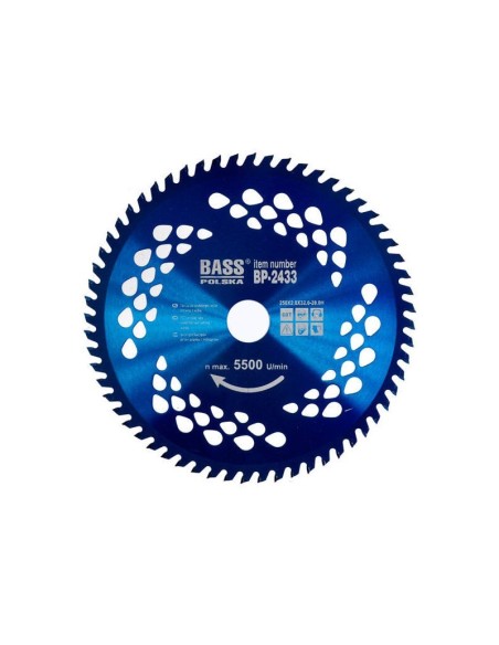 Disc pentru lemn, Bass Polska, 250 mm, 60T Disc pentru lemn, Bass Polska, 250 mm, 60T