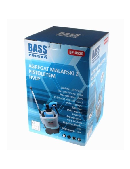 Pistol electric de vopsit, Bass Polska, HVLP, 950 W