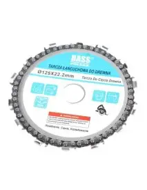 Disc cu lant, Bass Polska, pentru lemn, 125mm x 22,2mm