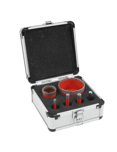 Set carote diamantate, Verke, V05503, 6 buc, 6-68 mm Set carote diamantate, Verke, V05503, 6 buc, 6-68 mm