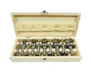 Set 10 freze pentru lemn, Verke, V05066, 15-35 mm