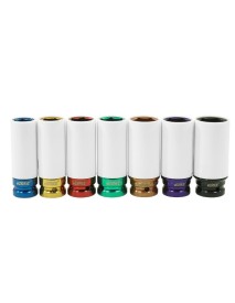 Set 7 chei tubulare, Verke, V86101, de impact, 1/2"