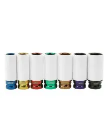 Set 7 chei tubulare, Verke, V86101, de impact, 1/2"