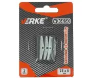 Set 3 pietre pentru honuit, Verke, V06650, 28x6 mm