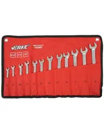Set chei combinate cu clichet, Verke, V35402, 12 buc, 8-19mm