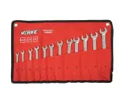 Set chei combinate cu clichet, Verke, V35402, 12 buc, 8-19mm
