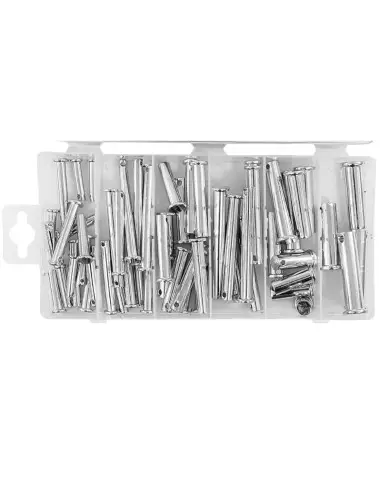 Set stifturi cu cap si gaura, Verke, V06715, 60 buc