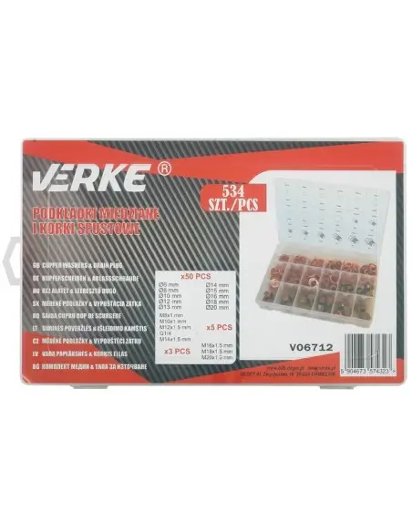 Set saibe cupru, Verke, V06712, 534 buc