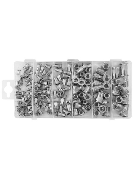 Set piulite nitubile, Verke, V06701, 150 buc Set piulite nitubile, Verke, V06701, 150 buc