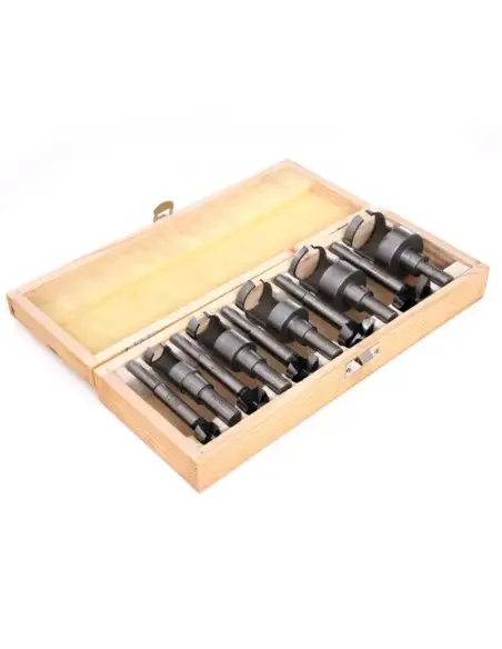Set carote si freze pentru lemn, Kraft&Dele, KD979, 10 elemente