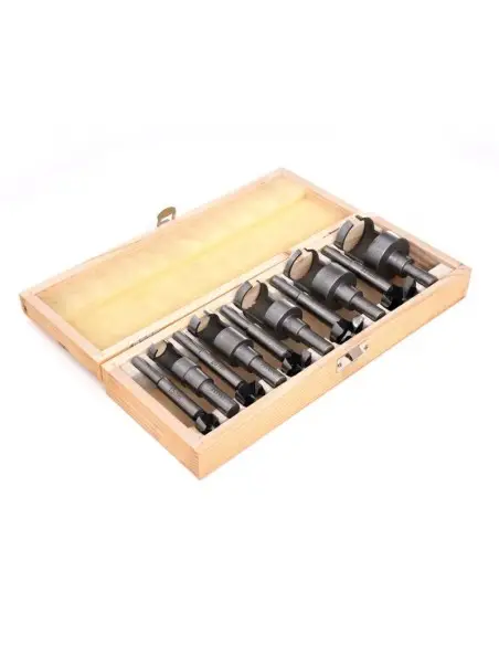 Set carote si freze pentru lemn, Kraft&Dele, KD979, 10 elemente