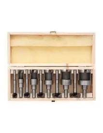 Set carote si freze pentru lemn, Kraft&Dele, KD979, 10 elemente