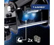 Cric hidraulic tip crocodil, Tagred, cu 2 pistoane, 4 tone , TA288