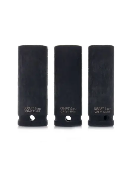 Set 3 chei tubulare impact, Kraft&Dele, KD11750, 1/2" Set 3 chei tubulare impact, Kraft&Dele, KD11750, 1/2"