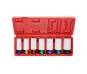 Set 7 chei tubulare impact, Kraft&Dele, KD11752, 1/2"