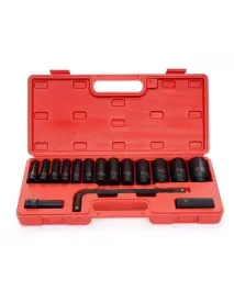 Set 15 chei tubulare impact, Kraft&Dele, 1/2", KD11755