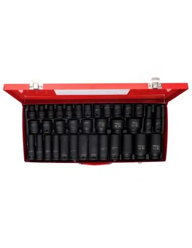 Set 35 chei tubulare impact, Kraft&Dele, KD11756, 1/2"