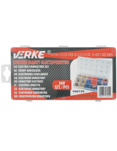 Set conectori electrici, Verke, V06735, 160 buc